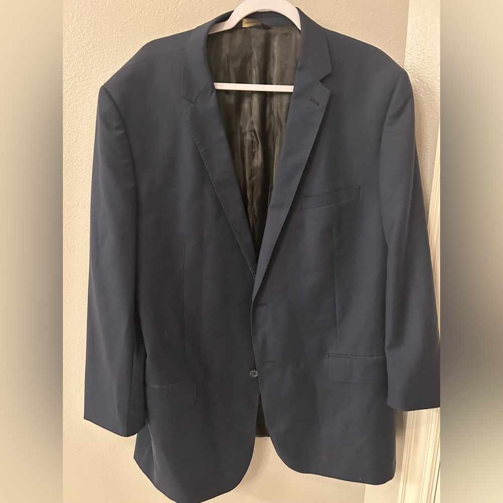 Giorgio Blazer Mens Navy 48L Two Button Single Breasted